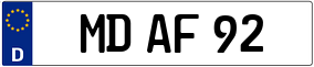Trailer License Plate